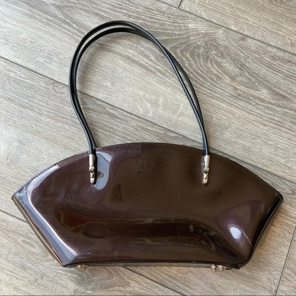 Beijo Over The Moon Patent  Leather Shoulder Bag - Picture 1 of 13